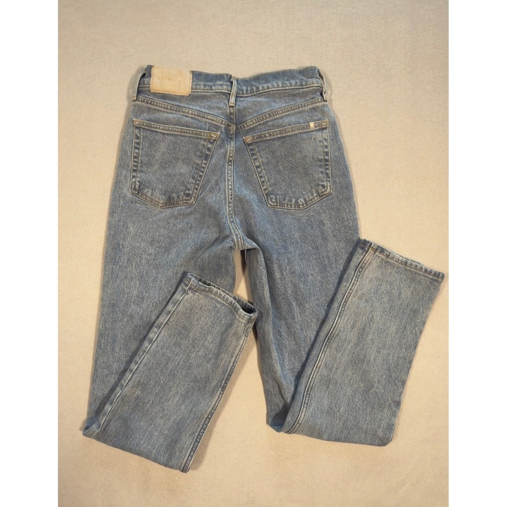 Everlane The Original Cheeky Straight Leg Blue Jeans Waist 24 - Picture 6 of 12